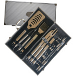 Grilltaska sett Deluxe Stainless