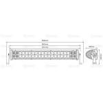 Ledbar beinn 610mm, 7200 Lumens, IP69K - Image 5