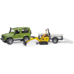 Land Rover Def. m/JCB gröfu og vinnumanni - Image 3
